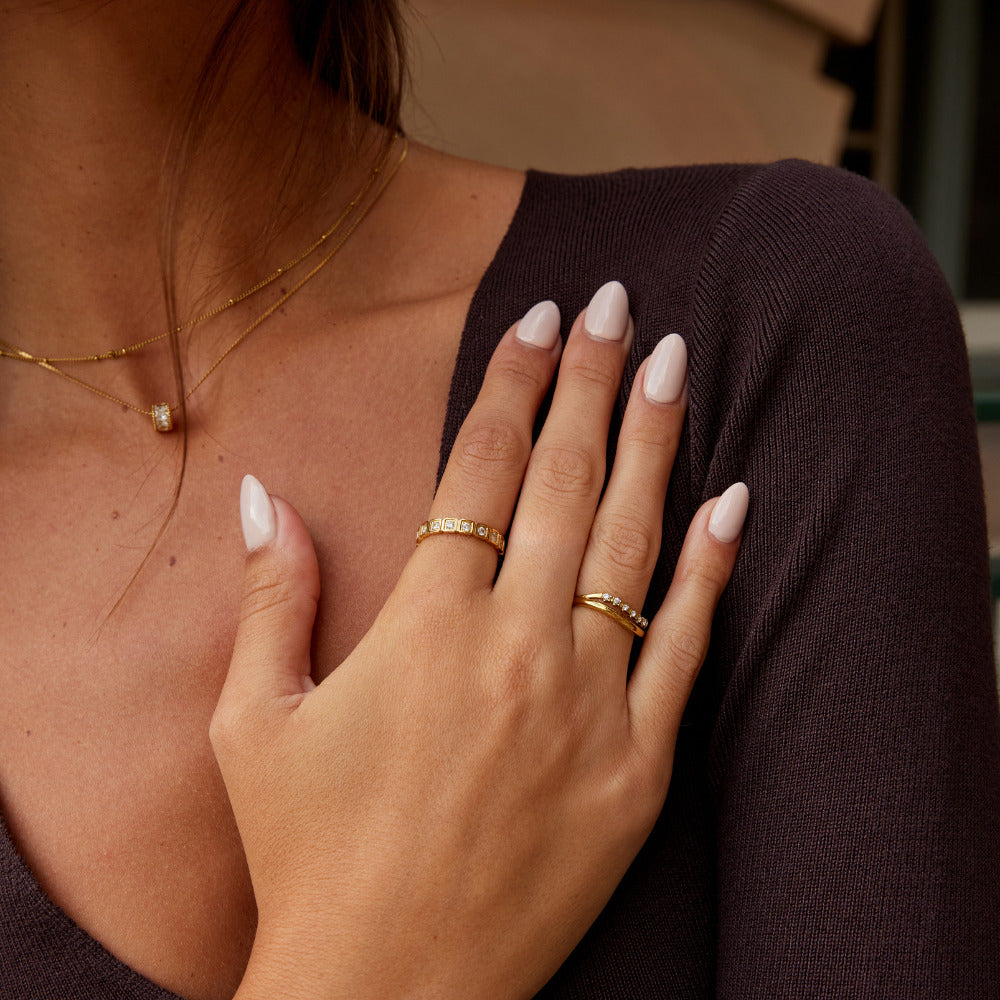 Hera Gold Crystal Ring