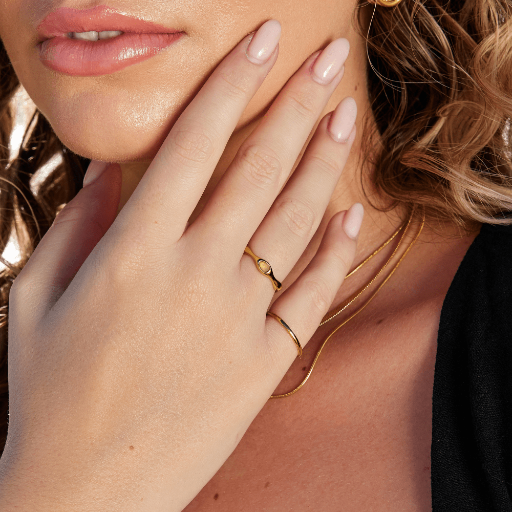 Amalfi Wave Gold Ring - Beautiful Earth Boutique