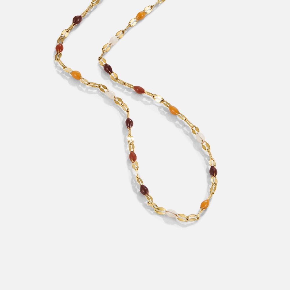Aurora Stone Bead Necklace - Beautiful Earth Boutique