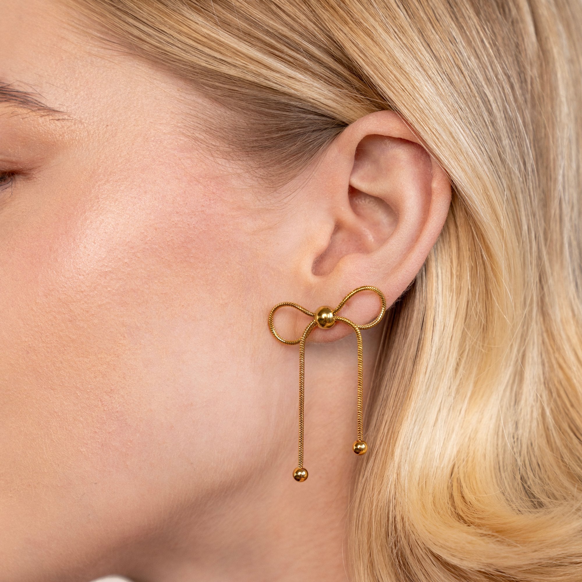 Katie Bow Earrings - Beautiful Earth Boutique