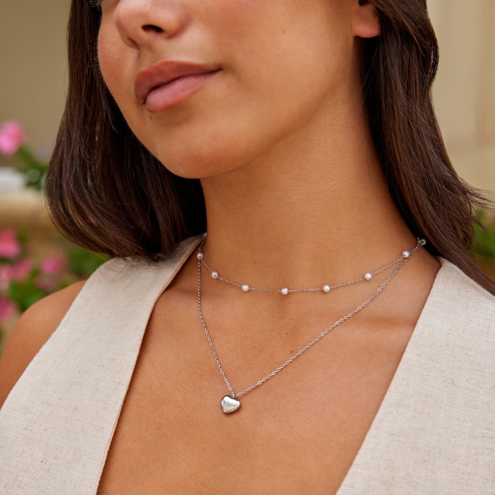 Marina Love Silver Necklace - Beautiful Earth Boutique