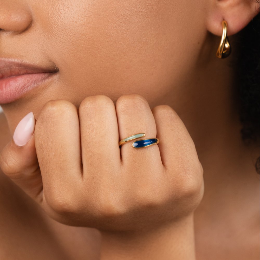 Safira Blue Wrap Ring - Beautiful Earth Boutique