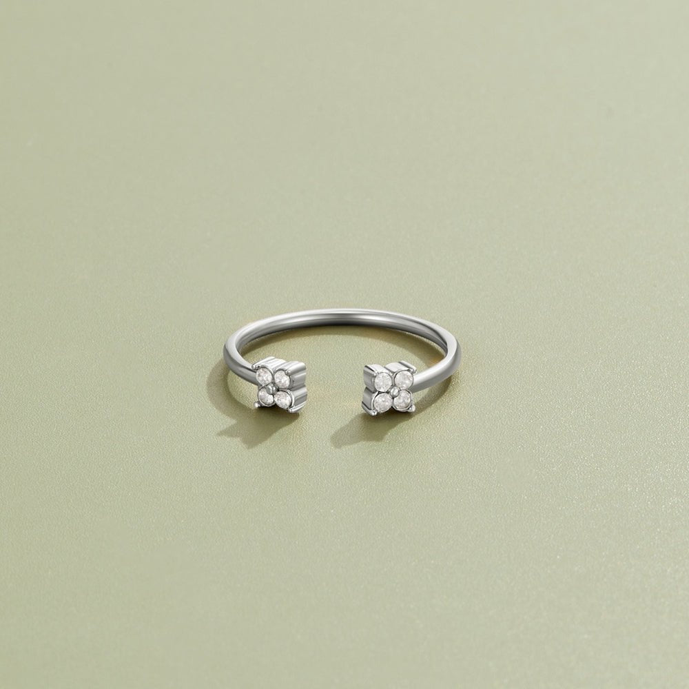 Twin Petal Silver Ring - Beautiful Earth Boutique