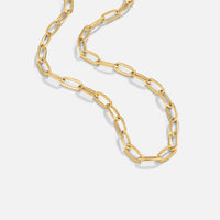 18K Gold Paperclip Charm Necklace - Beautiful Earth Boutique