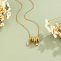 Aurea Gold Ring Pendant Necklace