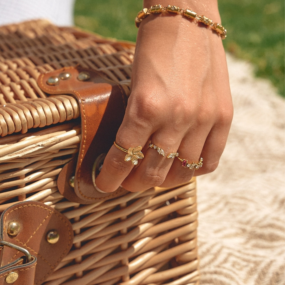 Blooming Gold Flower Ring