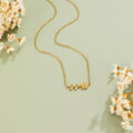 Golden Crystal Vine Necklace