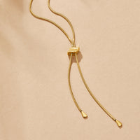 Lola 18K Gold Lariat Necklace - Beautiful Earth Boutique