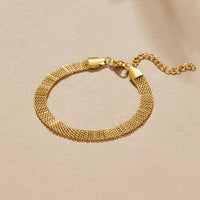 Molly Gold Mesh Chain Bracelet