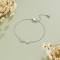 Silver Crystal Vine Bracelet