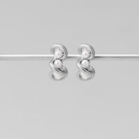 Tara Silver Entwined Pearl Earrings
