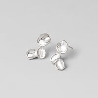 Tori Silver Petal Drop Earrings