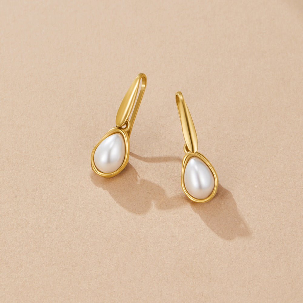 Agatha Pearl Drop Earrings - Beautiful Earth Boutique