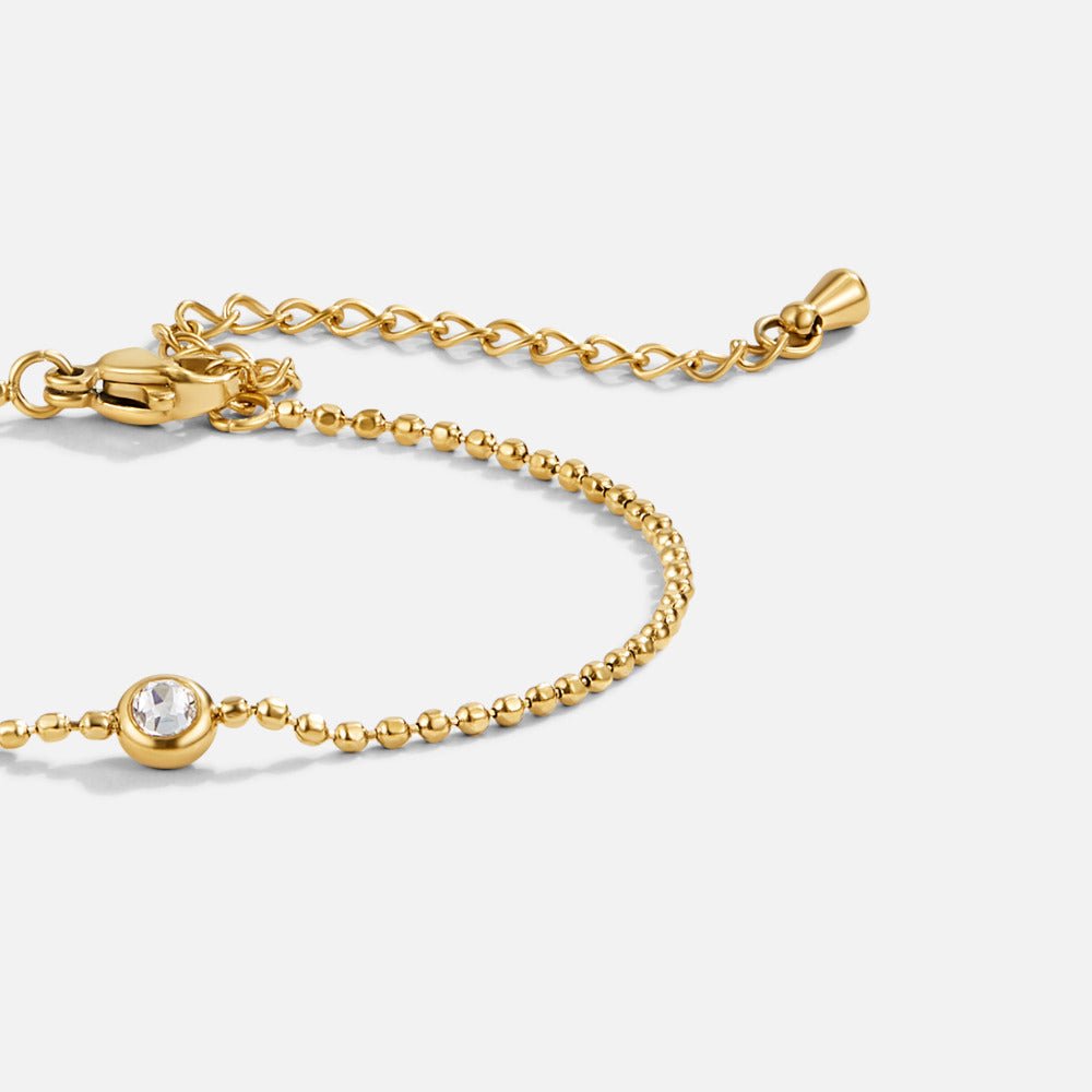 Beaded Gold Aurora Crystal Bracelet - Beautiful Earth Boutique