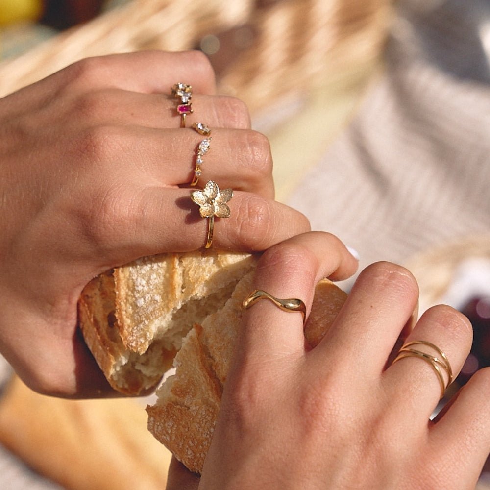 Blooming Gold Flower Ring - Beautiful Earth Boutique
