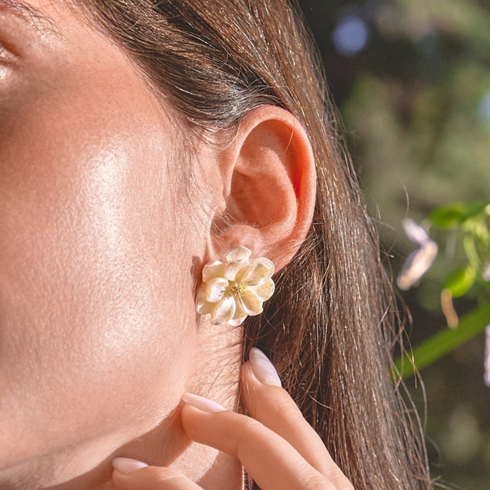 Camelia Bloom Earrings - Beautiful Earth Boutique