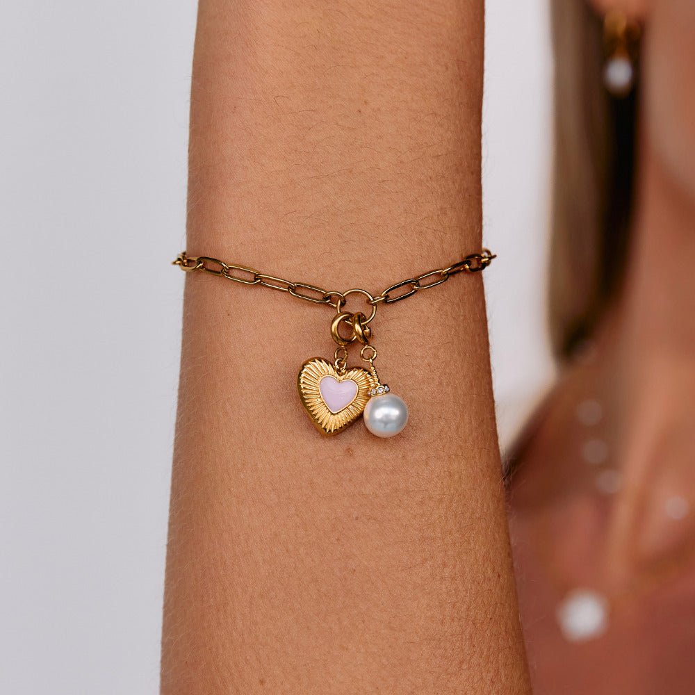 Crystal & Pearl Charm - Beautiful Earth Boutique