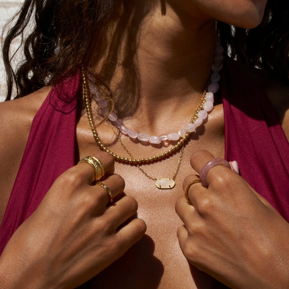 Elena Gold Ball Chain Necklace - Beautiful Earth Boutique