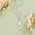 Engraved Wildflower Silver Necklace - Beautiful Earth Boutique