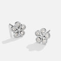 Five Petal Bloom Silver Earrings - Beautiful Earth Boutique