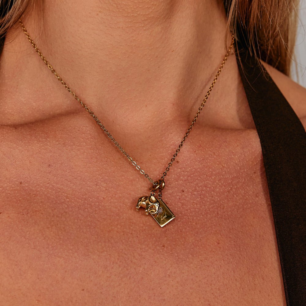 Gold Elephant Charm - Beautiful Earth Boutique