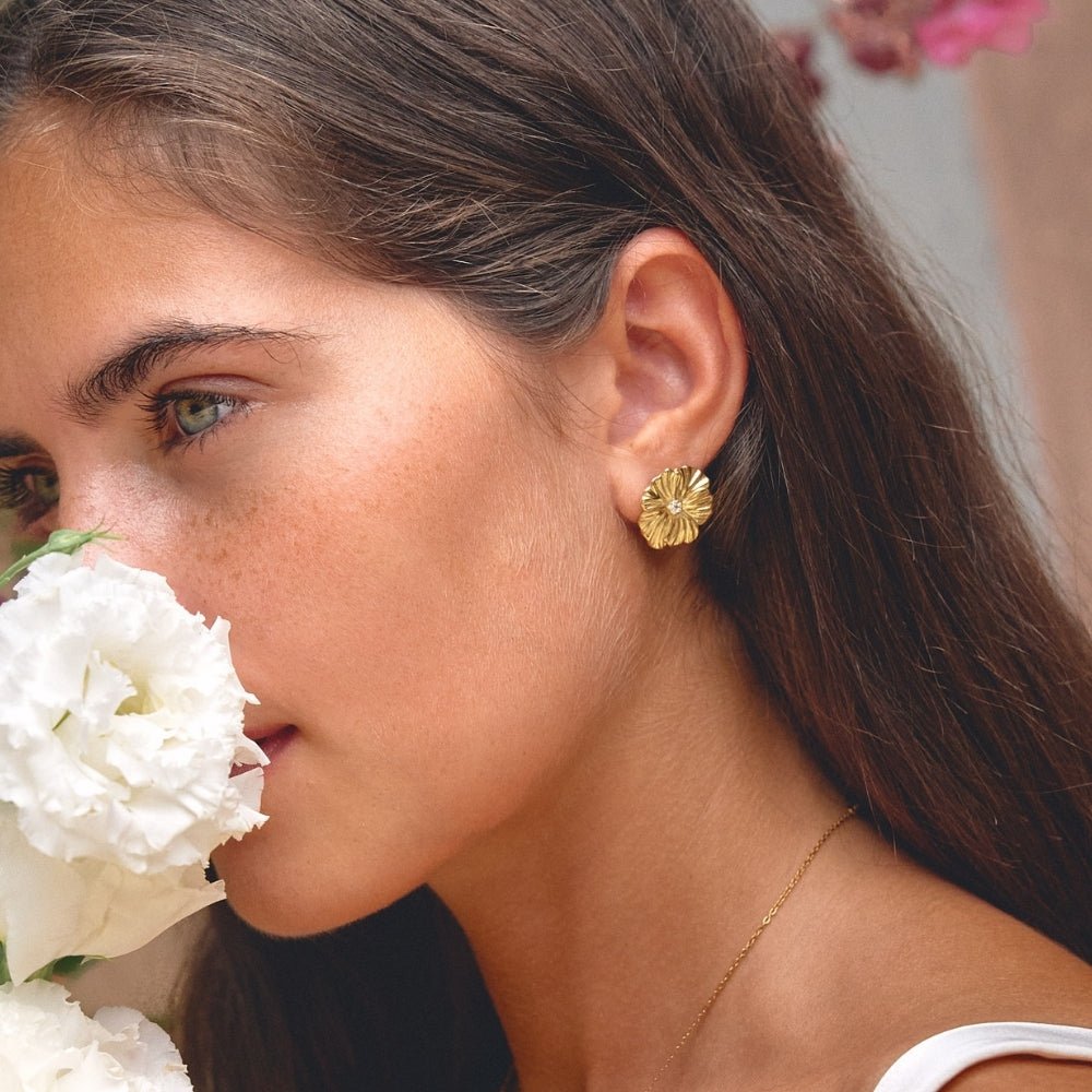 Golden Bloom Earrings - Beautiful Earth Boutique