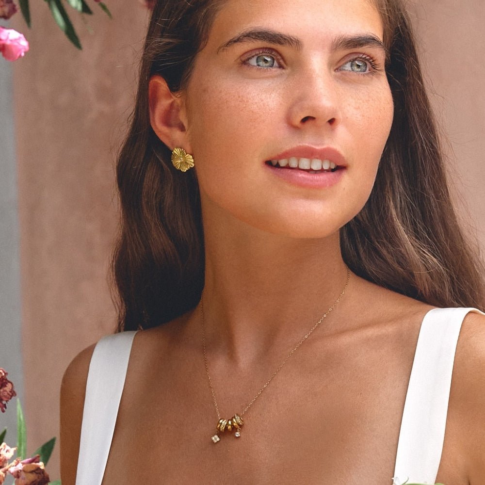 Golden Bloom Earrings - Beautiful Earth Boutique