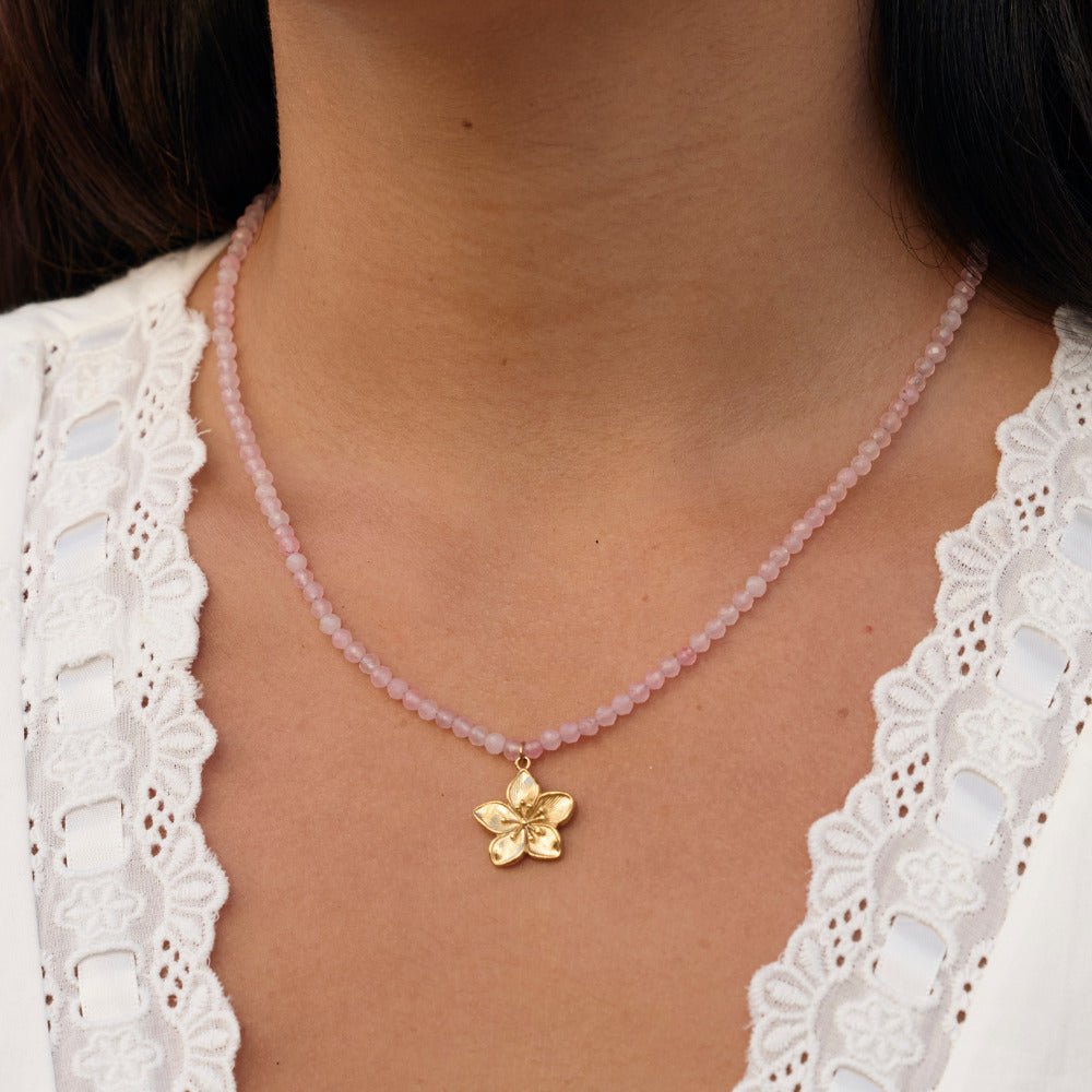 Golden Bloom Pendant Necklace - Beautiful Earth Boutique