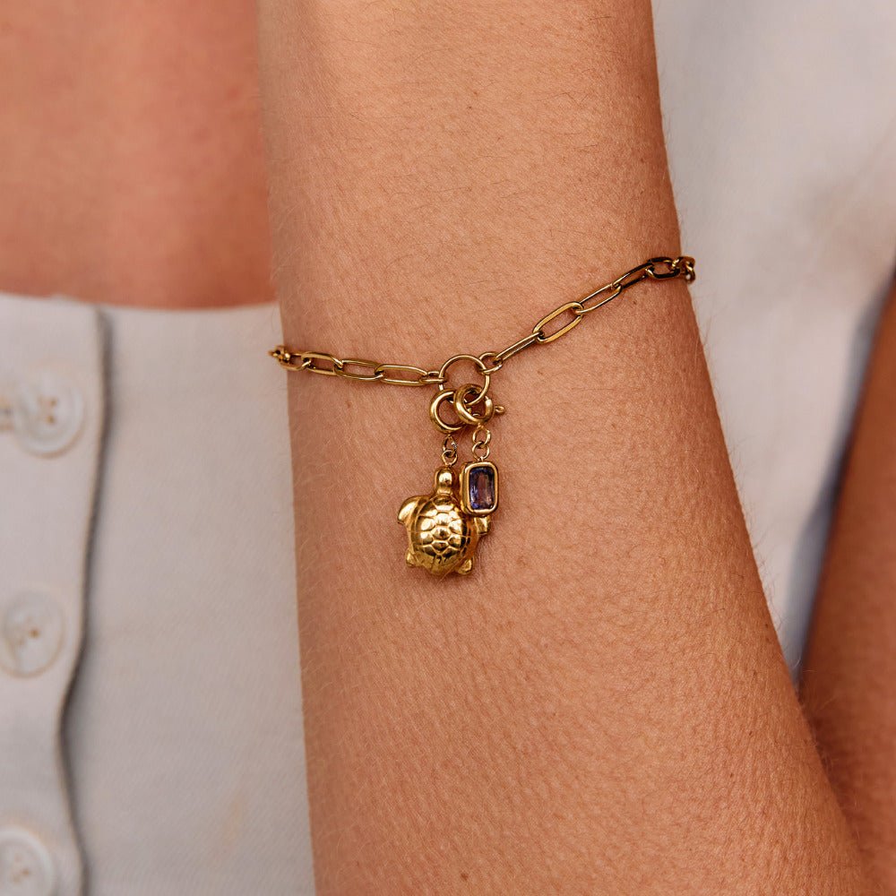 Golden Turtle Charm - Beautiful Earth Boutique