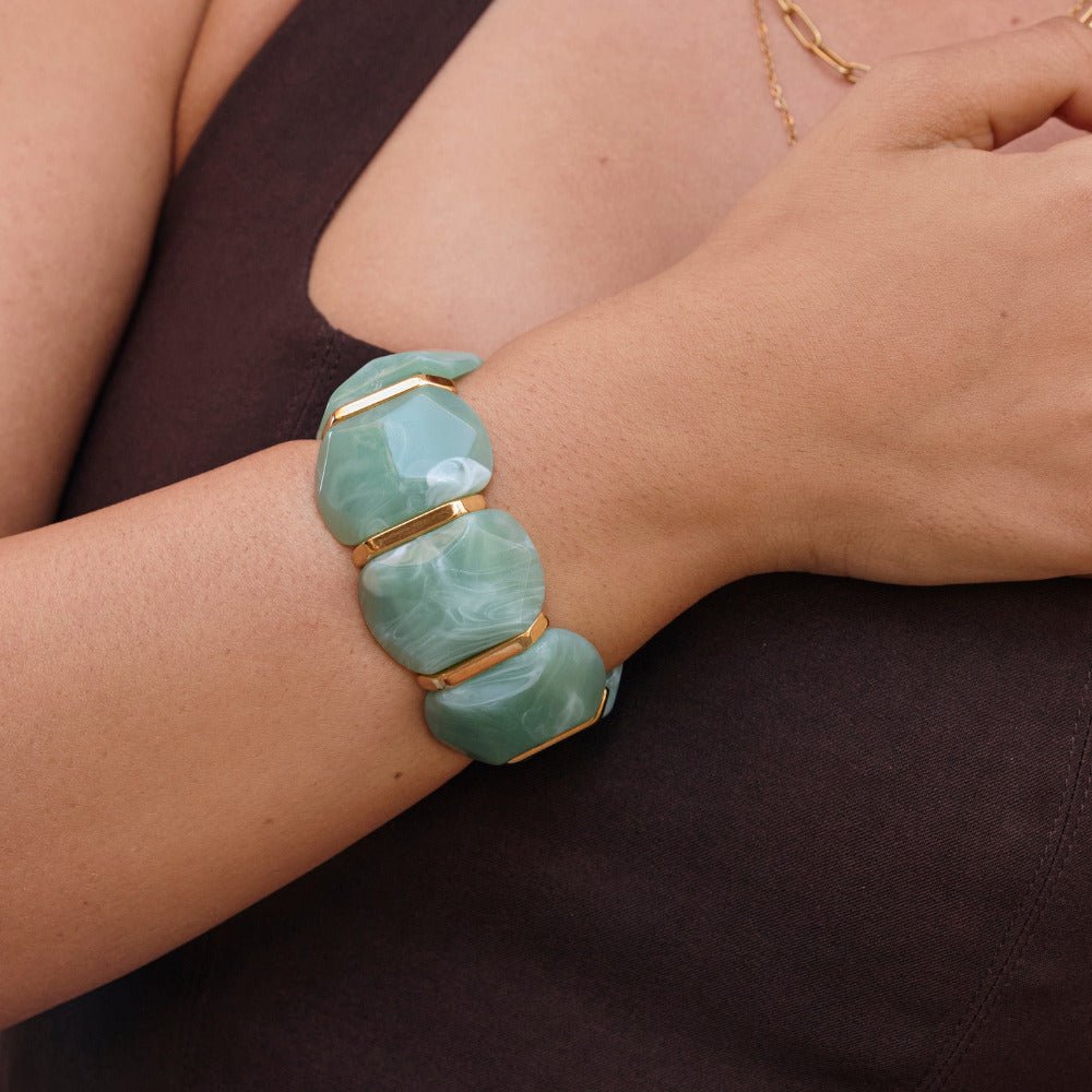 Green Aventurine Elastic Bracelet - Beautiful Earth Boutique