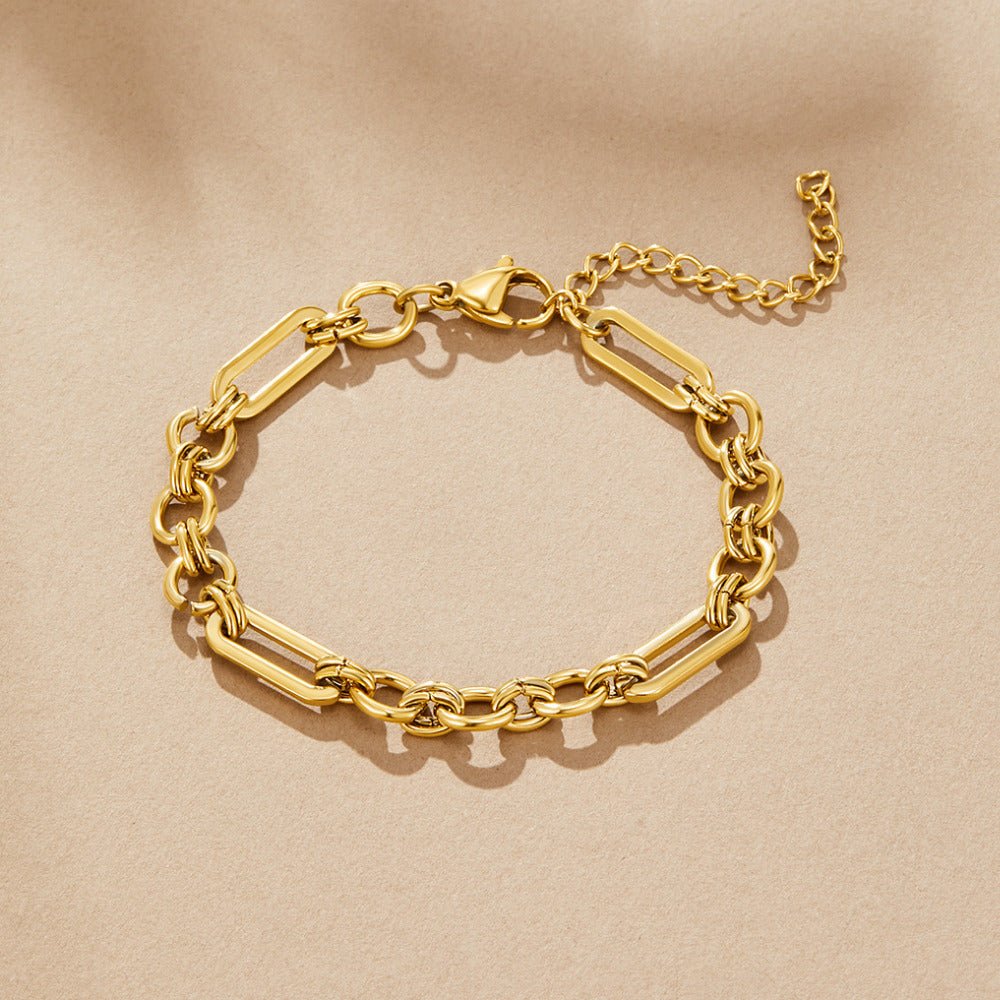 Iris Chunky Gold Bracelet - Beautiful Earth Boutique