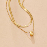 Layered Bella Teardrop Necklace - Beautiful Earth Boutique