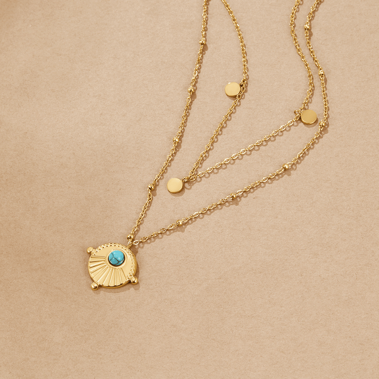 Layered Turquoise Necklace - Beautiful Earth Boutique