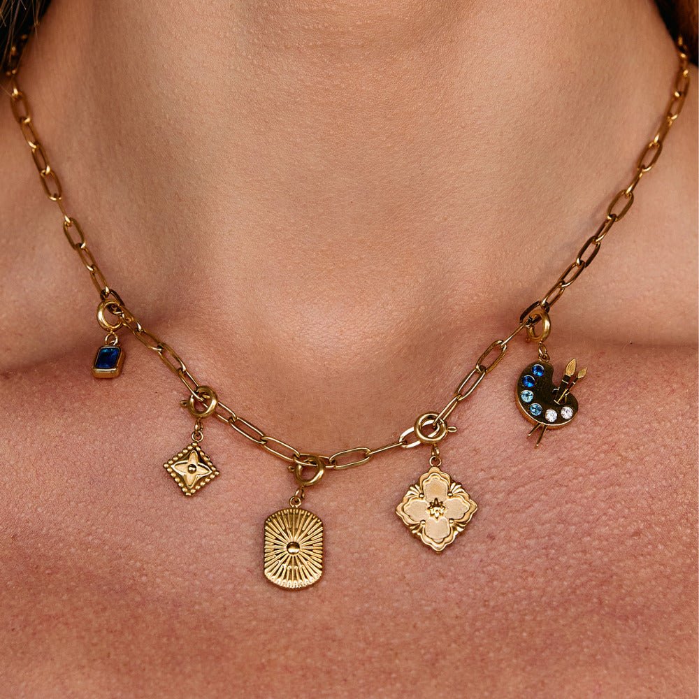 Lucky Gold Clover Leaf Charm - Beautiful Earth Boutique