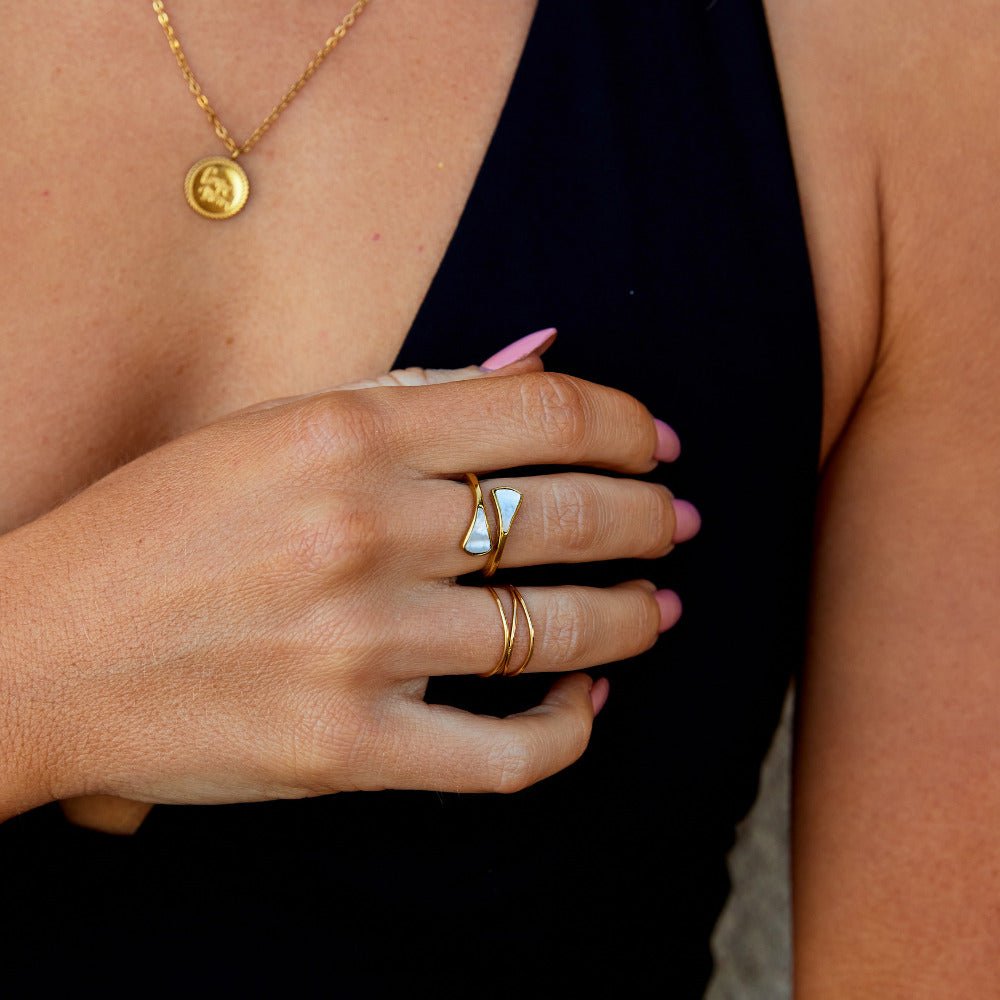 Mother Of Pearl Dream Ring - Beautiful Earth Boutique