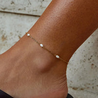 Nura Freshwater Pearl Anklet - Beautiful Earth Boutique