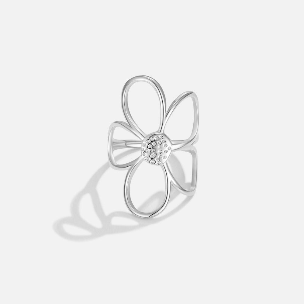 Silver Daisy Flower Ring - Beautiful Earth Boutique