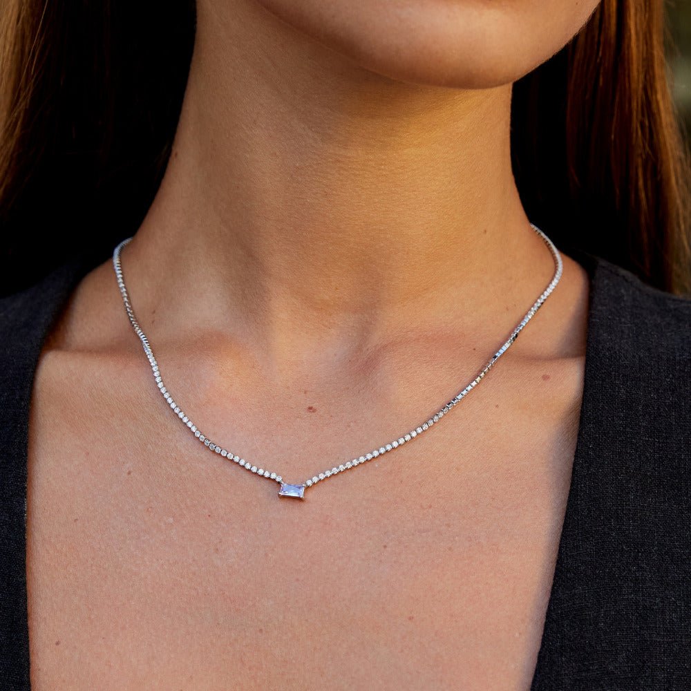 Silver Luxe Crystal Necklace - Beautiful Earth Boutique