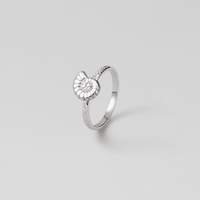 Silver Spiral Shell Ring - Beautiful Earth Boutique