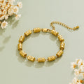 Stellar Gold Barrel Bracelet - Beautiful Earth Boutique