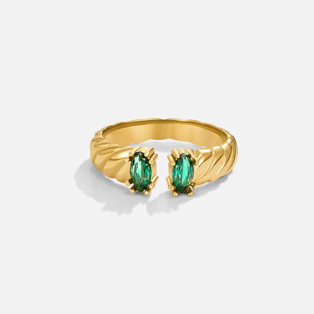 Tara Vintage Emerald Ring - Beautiful Earth Boutique