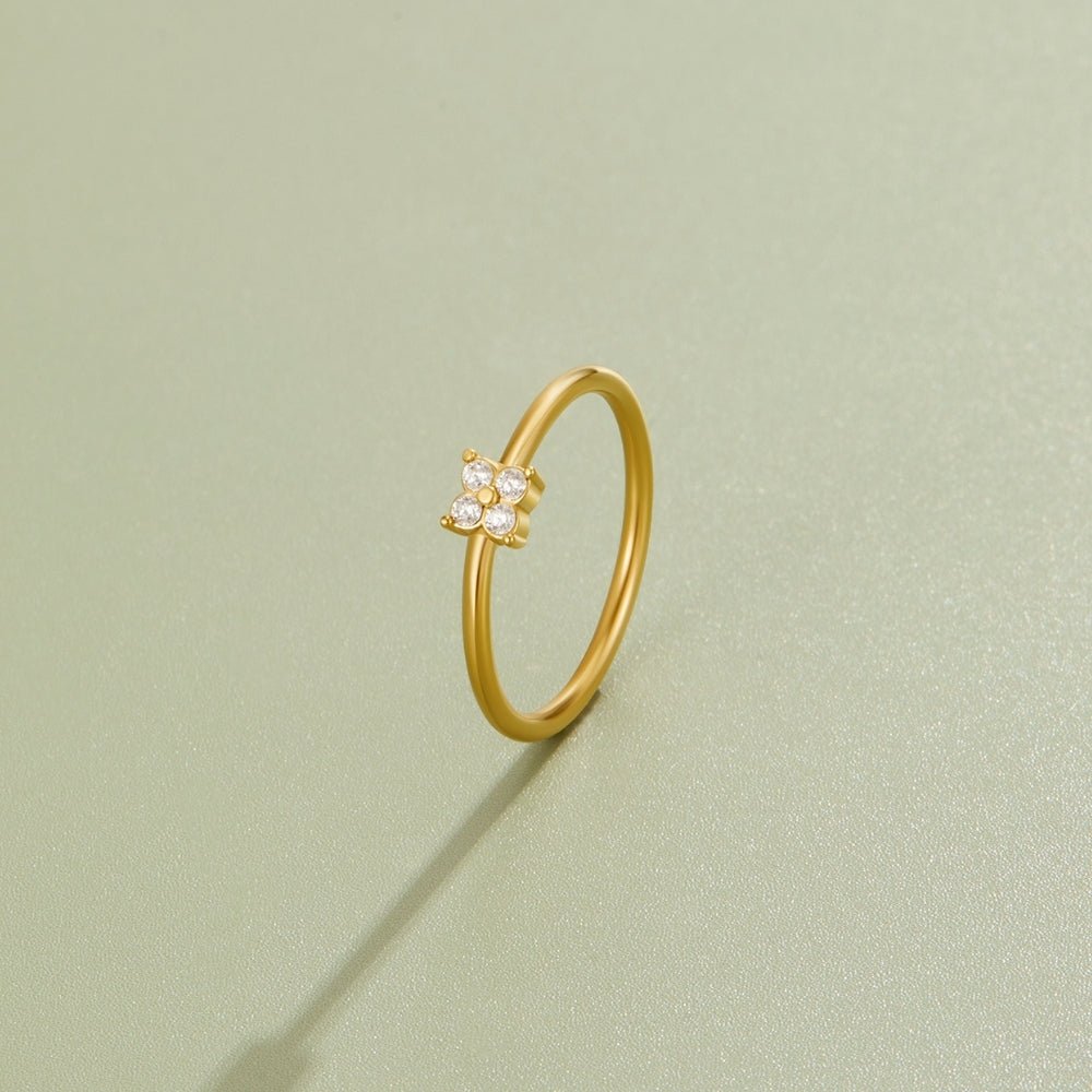 Tiny Petal Gold Ring - Beautiful Earth Boutique