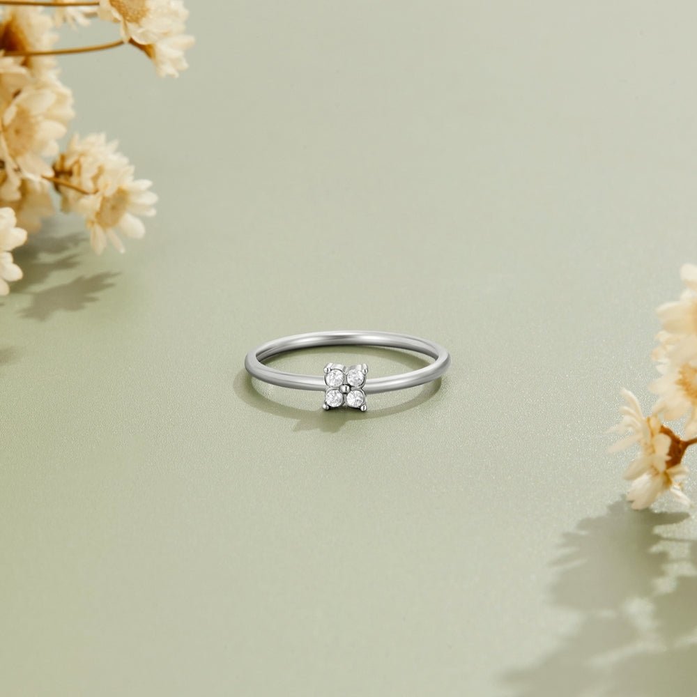 Tiny Petal Silver Ring - Beautiful Earth Boutique
