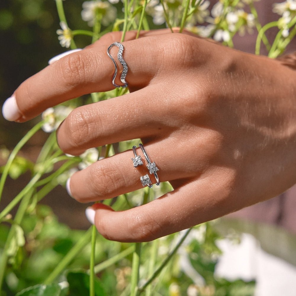 Tiny Petal Silver Ring - Beautiful Earth Boutique