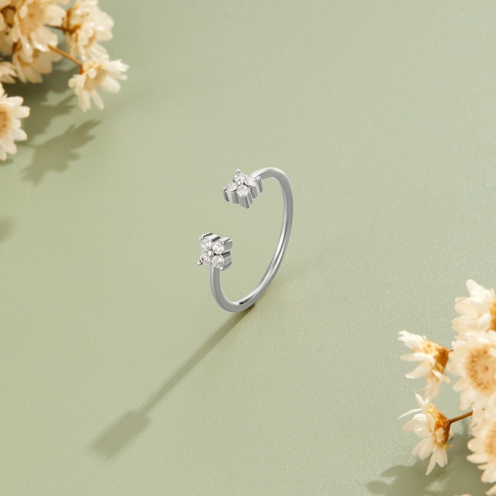 Twin Petal Silver Ring - Beautiful Earth Boutique