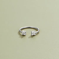 Twin Petal Silver Ring - Beautiful Earth Boutique