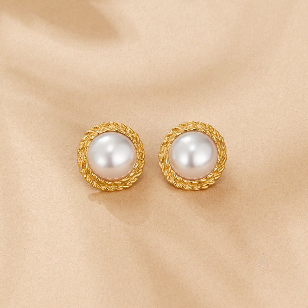 Vintage Monet Pearl Earrings - Beautiful Earth Boutique