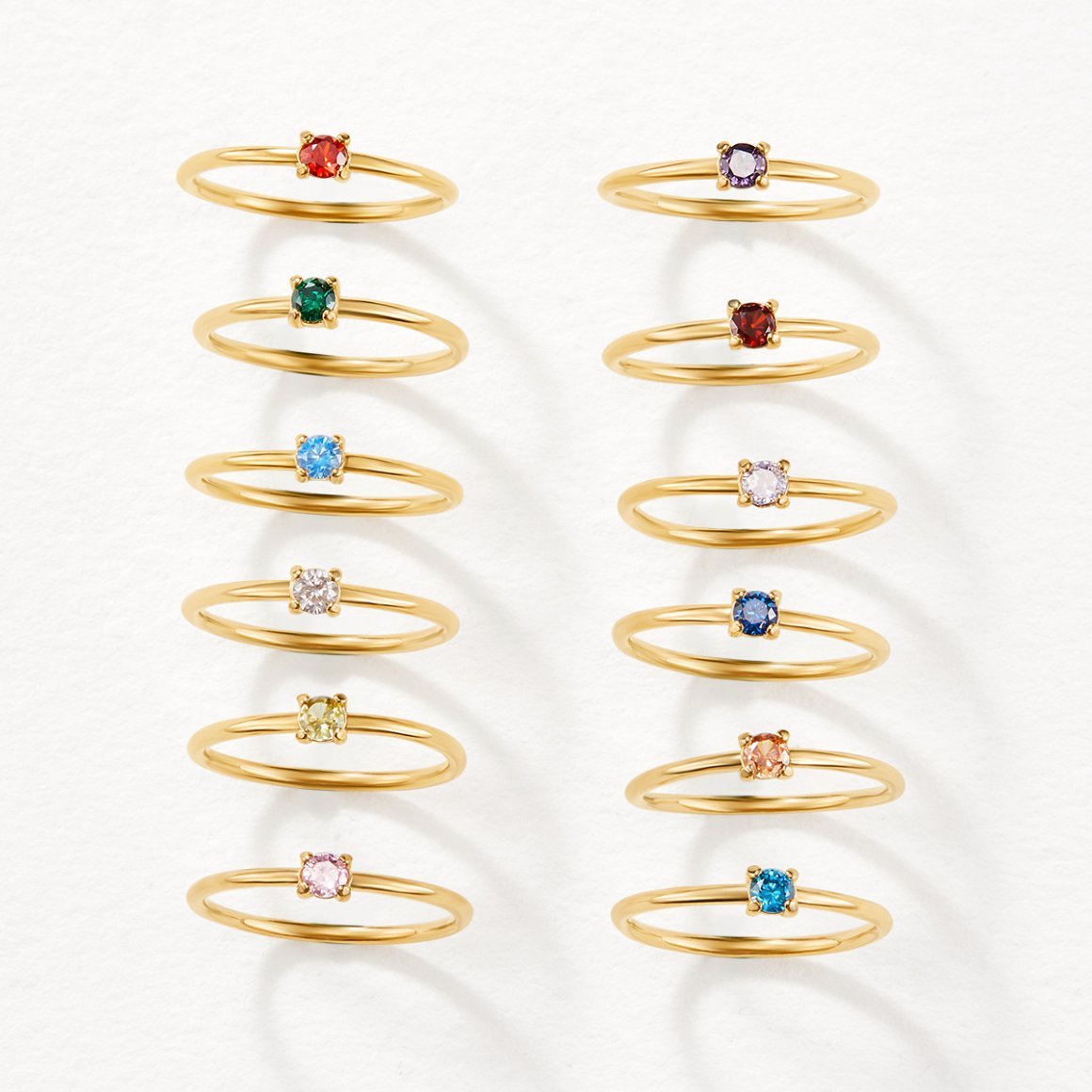 October Birthstone 18K Gold Ring - Beautiful Earth Boutique